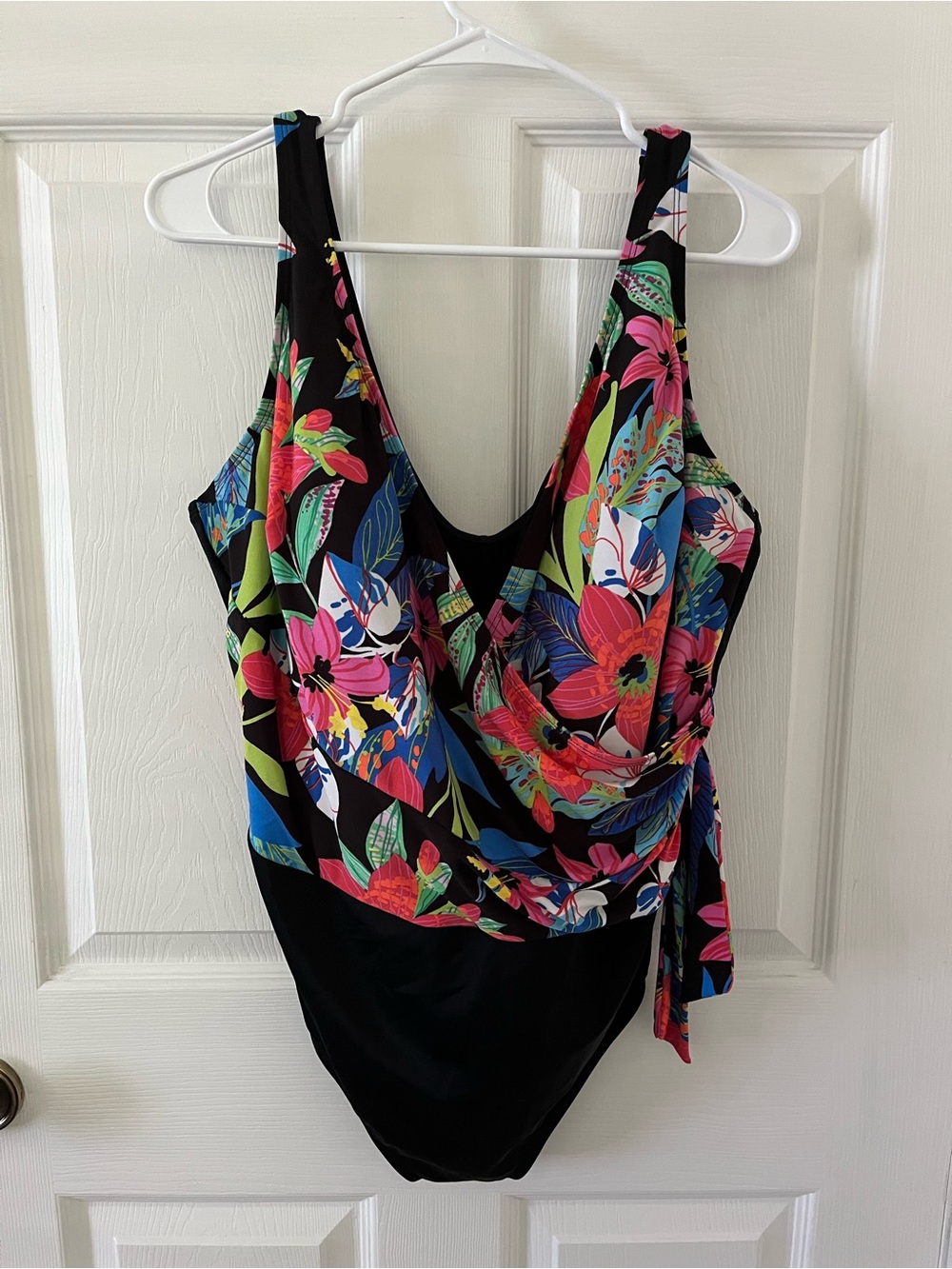 Great Lengths Black and Floral Swimsuit
